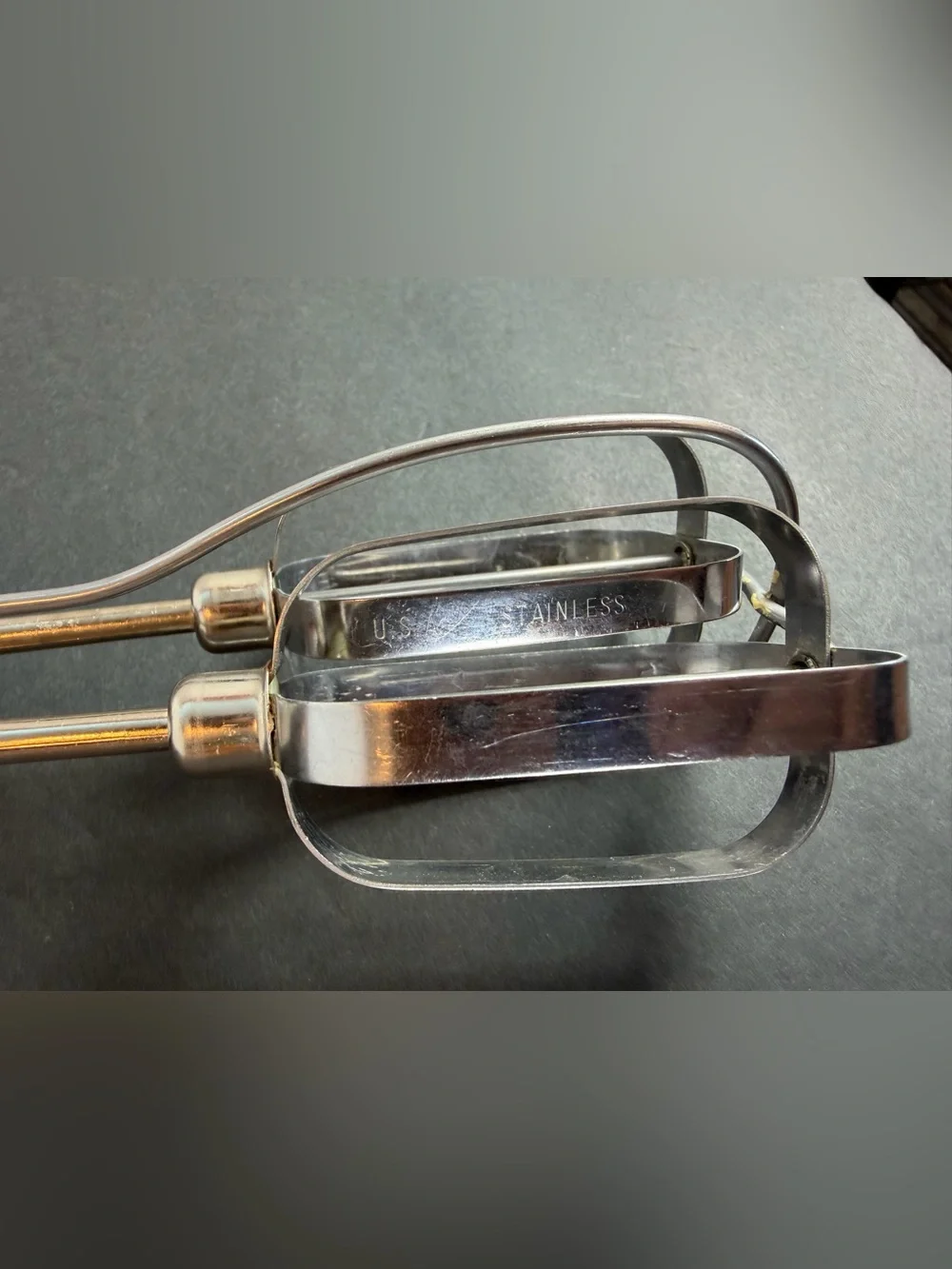 Vintage Turner Seymour Rotary Egg Beater Copper Stainless Steel USA Black WORKS!